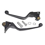 S Syuu Conjuntos De Alavancas De Mão De Embreagem De Freio Preto, Peças De Reposição Compatíveis Com Harley Davidson Dyna Xl Sportster 883 1200 Softail Fat Boy Road King 1996-2003