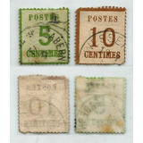 S0254 Alemanha 1870 Antigos Estados 2 Selos Alsácia E Lorena