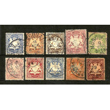 S1117 Alemanha 1881 Antigos Estados 10 Selos Baviera