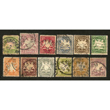S1119 Alemanha 1881 Antigos Estados 12 Selos Baviera