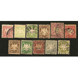 S1120 Alemanha 1875 Antigos Estados 11 Selos Baviera