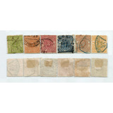 S1259 Alemanha 1869 6 Selos Antigos Estados Wurttemberg
