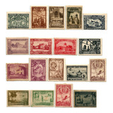 S1394 Espanha 1930 18 Selos Exposição Iberoamericana Sevilha