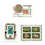 S1546 Cccp União Soviética 1968 3 Blocos México Moscou Hoqu