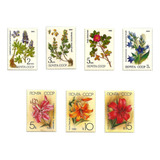 S1615 União Soviética 1985 1989 Sete Selos Séries Flores