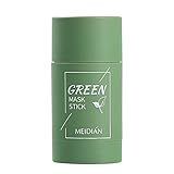 SAANTE Máscara Purificadora De Chá Verde Máscara Em Stick De Barro Sólido Máscara Hidratante De Limpeza Profunda Máscara Sólida Controle De Óleo Refino De Poros Para Todos Os Tipos De Pele Homens Mulh