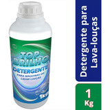 Sabão Detergente Em Po Maquina Lavar Louças 1kg Top Brilho
