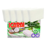 Sabao Em Barra De Coco Óleo Puro 5 Un 200g Cada Icarai 1kg