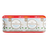 Sabão Em Barra Francis Gardênia Relaxamento De 90 G Pacote X 12