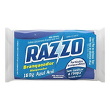 Sabão Em Barra Glicerinado Azul Anil Branqueador 180g Razzo