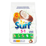 Sabão Em Pó Surf Cuidado Do Coco Lavanda Antibacterial Pacote 2 4 Kg
