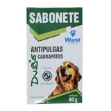 Sabonete Antipulgas Carrapatos Caes Anti Parasitas World 80g