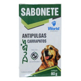 Sabonete Antipulgas Carrapatos Caes Anti Parasitas World 80g