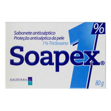 Sabonete Barra Antisséptico 1  Triclosano Soapex Caixa 80g