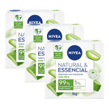 Sabonete Barra Nivea Natural E Essencial Pack C 3 Wxz