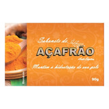 Sabonete Em Barra Açafrão Natural Rosto Cabelo E Corpo