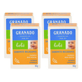 Sabonete Em Barra Bebê Granado Camomila 90g 4 Unid