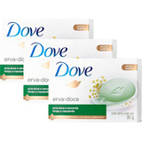 Sabonete Em Barra Dove 90g Erva Doce Pack C 3 Wxz