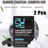 Sabonete Xampu Desintoxicante De Carvão Vegetal Bambu 2pcs