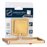 Saboneteira Aco Dourado Fixacao