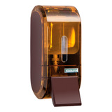 Saboneteira Compacta Marrom Dispenser Sabonete Líquido Alcoo