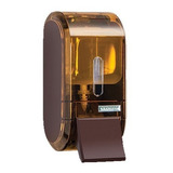 Saboneteira Compacta Marrom Dispenser Sabonete Líquido