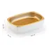 Saboneteira Conceito Luxo Moderno Branco Rose Gold Arthi
