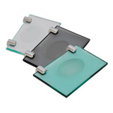 Saboneteira Quadrada Luxo Vidro 8mm Incolor Verde Ou Fumê