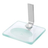 Saboneteira Vidro Luxo Porta Sabonete Parede Nicho Quadrado