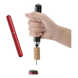 Saca Rolha Abridor Vinho Pneumático Bomba Ar Pressão Agulha Cor Vermelho