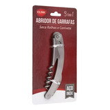 Saca Rolhas 3x1 Abridor Garrafa Vinho Canivete Aço Inox