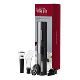 Saca Rolhas Abridor De Vinho Automático Elétrico Kit V8