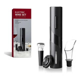 Saca Rolhas Abridor De Vinho Automático Elétrico Kit V8