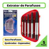 Sacador Parafusos Quebrados Espanados Kit Extrator