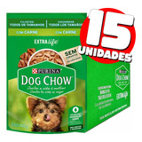 Sache 15un Ração Úmida Dog Chow Para Cães De Todos Tamanhos