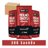 Sachê Molho Shoyu Tradicional 1 Caixa Com 200 Unidades