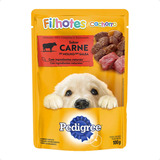 Sachê Pedigree Carne Ao Molho Para Cães Filhotes 100 G