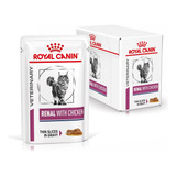 Sachê Royal Canin Feline Renal 85g Kit Com 12 Sachês