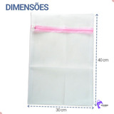 Saco 40x30 Para Máquina De Lavar Roupas Íntimas Sutiã Cueca