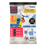 Saco A Vácuo Baú 80 Plus Kit Completo Reutilizável