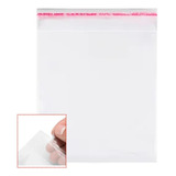 Saco Adesivado Plástico Transparente C Aba 20x20 C 500un