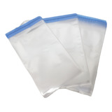 Saco Adesivado Pp 15x25cm 4 Aba 200 Unid Transparente