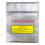 Saco Anti Chama P Bateria Lipo Safe Guard Bag Prata 18x23