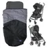 Saco Cobre Pernas Preto Com Cinza P/ Carrinho Liteway Chicco