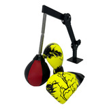 Saco De Boxe Suporte Em Parede Punching Ball Par De Luvas