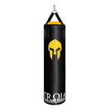 Saco De Boxe Treino Profissional Troia Sport Profissional 160cm De Altura 33cm De Diâmetro Preto
