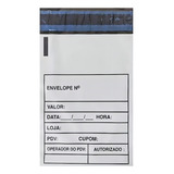 Saco De Dinheiro Sangria 250 Peçs Envelope Pdv Sangria Caixa Cor Branco