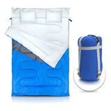 Saco De Dormir Casal 2.1mx1.5m +travesseiro Micron Kuple Ntk