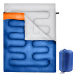 Saco De Dormir Casal Ou Solteiro 2 2m X 1 5m Cor Azul