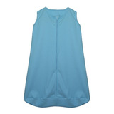Saco De Dormir Para Bebês Azul 100 Algodão Enxoval Pijama